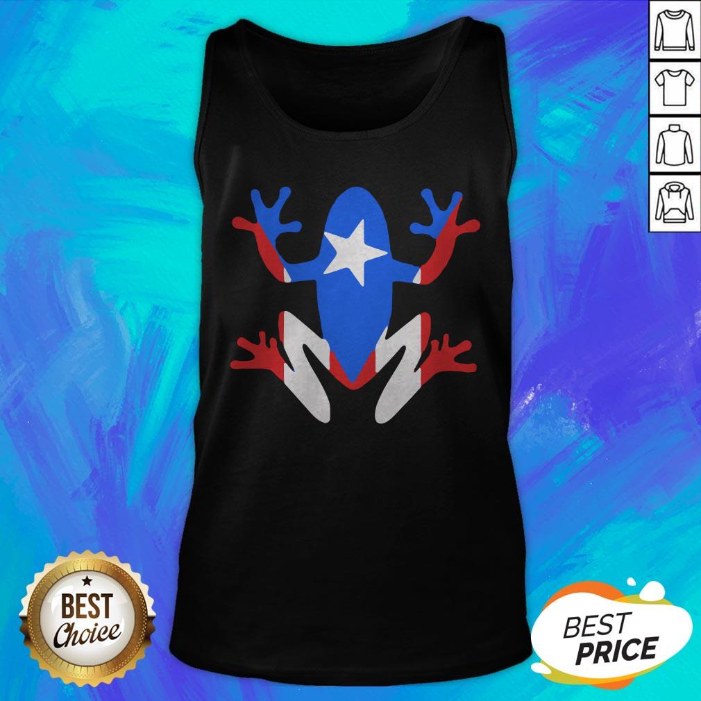 Original Pr Coqui American Flag Shirt