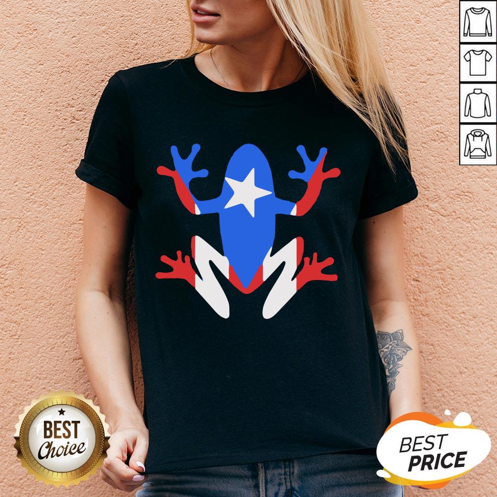 Original Pr Coqui American Flag Shirt