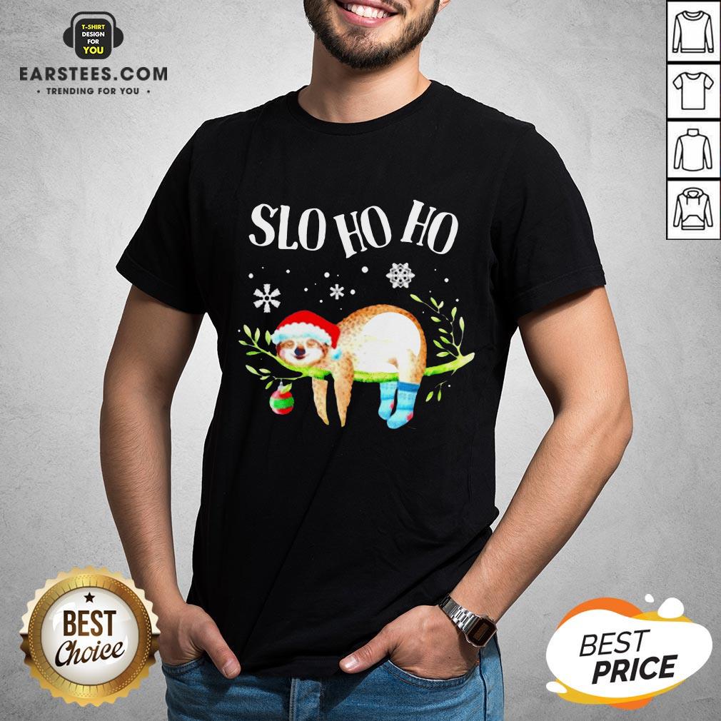 Original Sloth Slo Ho Ho Christmas 2020 T-Shirt