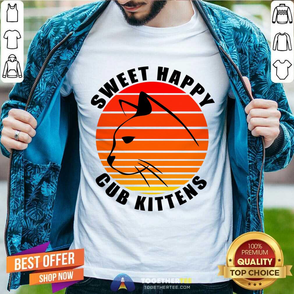 Original Sweet Happy Cub Kittens T-Shirt