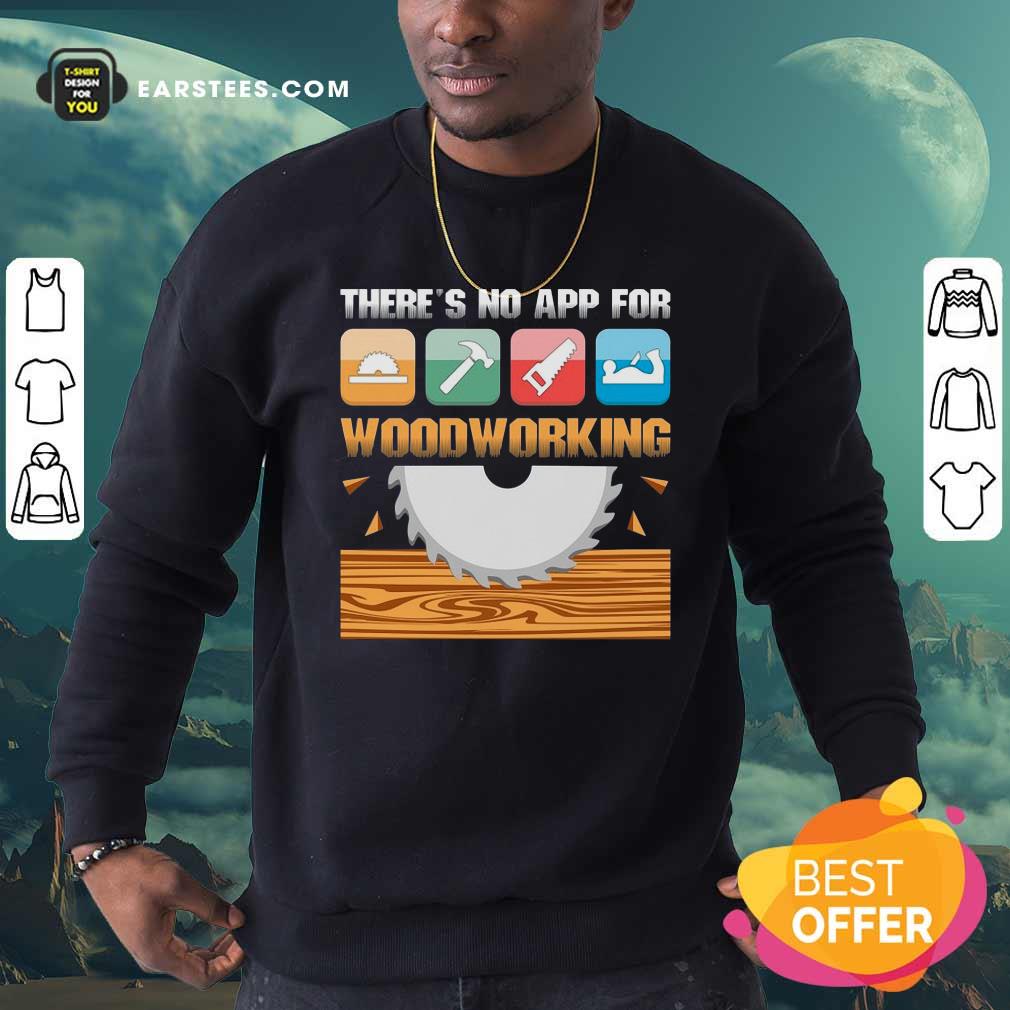 Original There’s No App For Woodworking Shirt