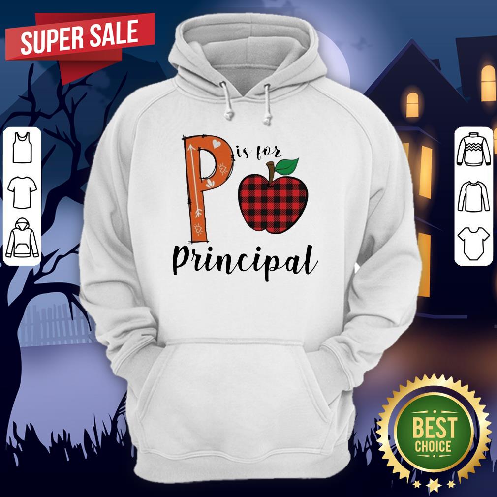 P Leopard Is For Teacher Principal Apple Shirt