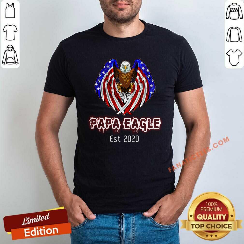 PaPa Eagle Est. 2020 American Flag Shirt