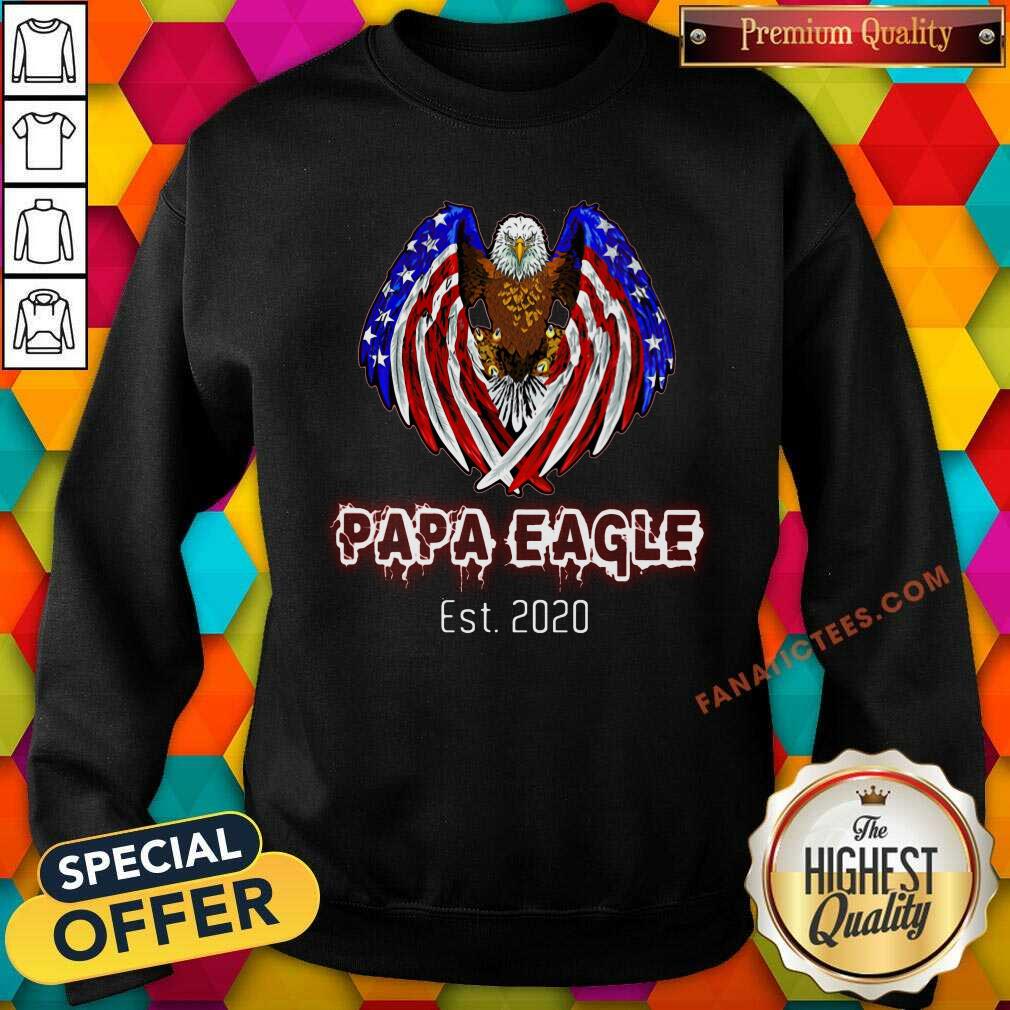 PaPa Eagle Est. 2020 American Flag Shirt