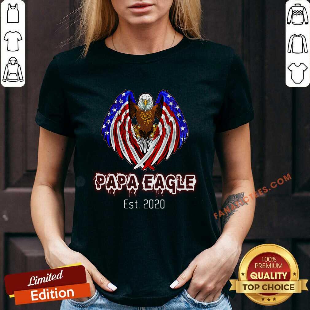 PaPa Eagle Est. 2020 American Flag Shirt