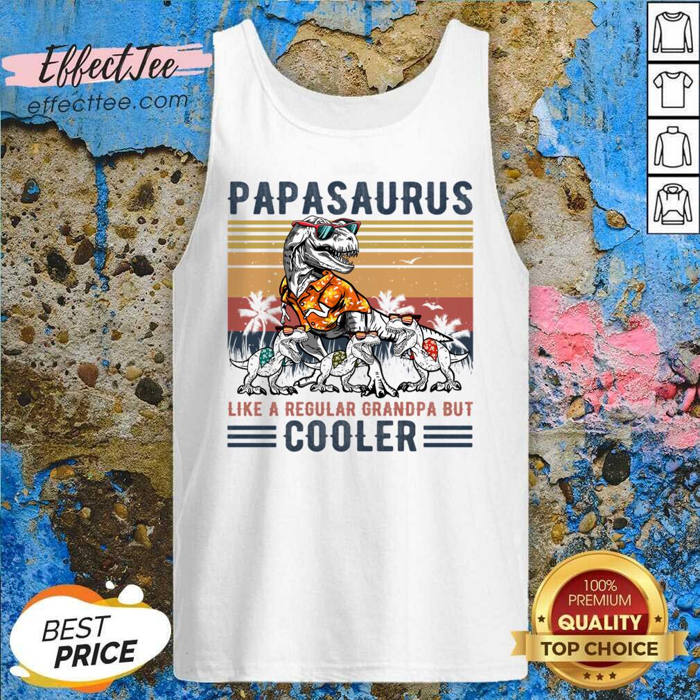 Papasaurus Like A Regular Grandpa But Cooler Dinosaur Shirt