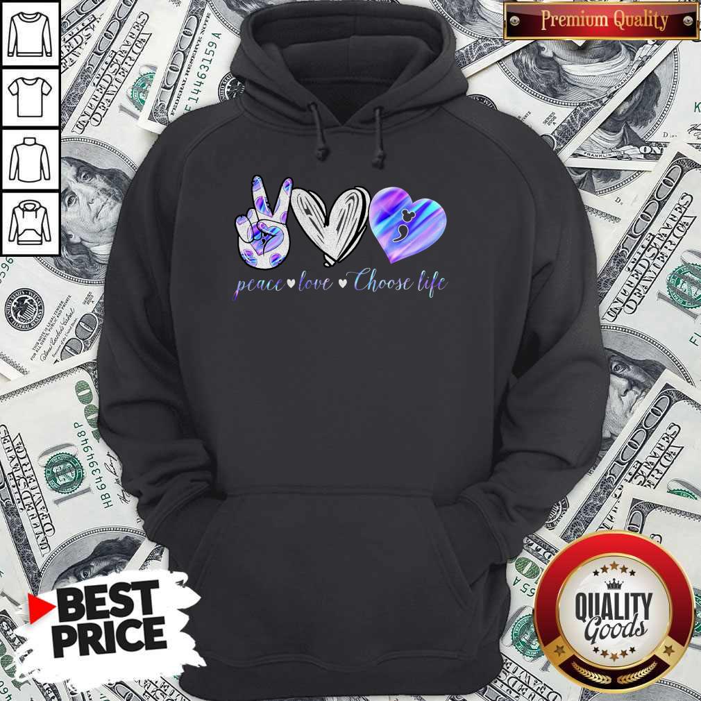 Peace Love Choose Life Mickey Mouse Shirt
