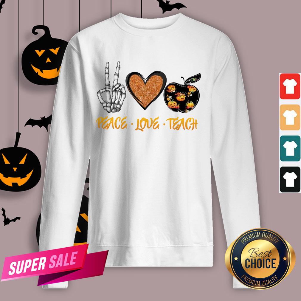 Peace Love Teach Halloween Classic T-Shirt