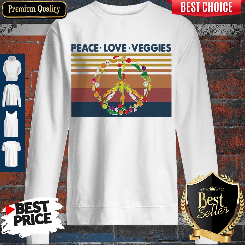 Peace Love Veggies Vintage Shirt