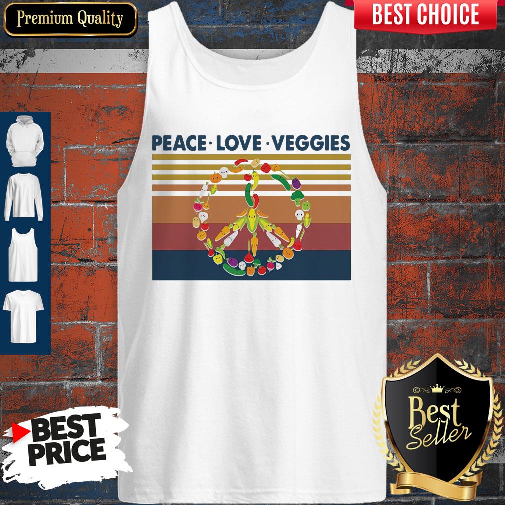 Peace Love Veggies Vintage Shirt