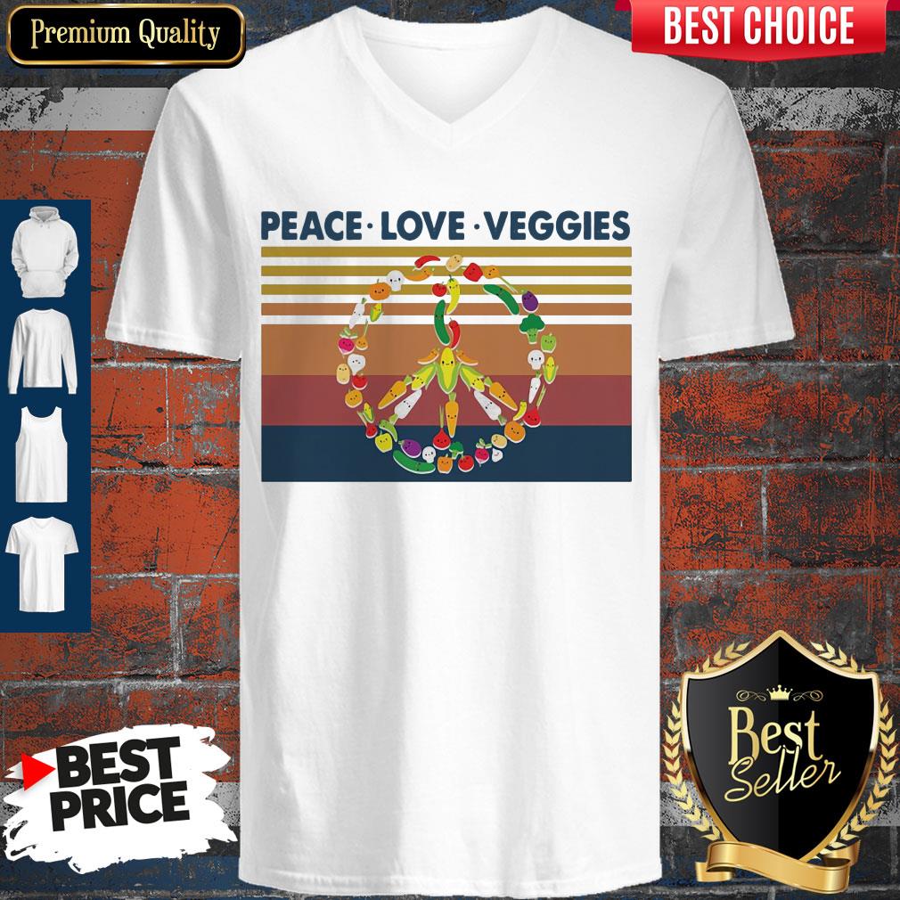 Peace Love Veggies Vintage Shirt