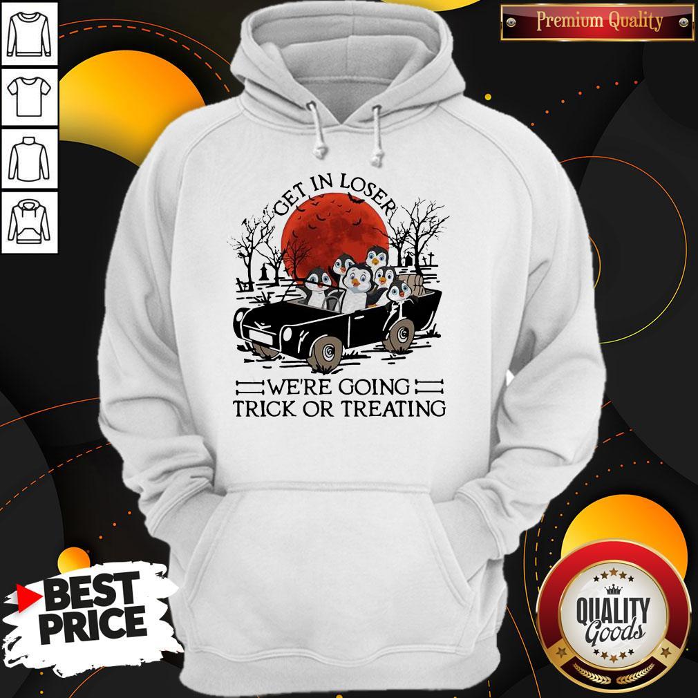 Penguins Get In Loser We're Going Trick Or Treating Sunset Shirt