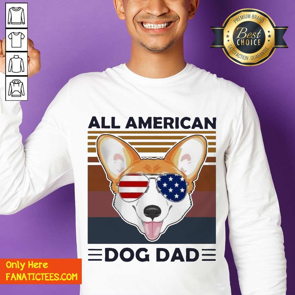 Perfect Corgi All American Dog Dad Vintage Shirt