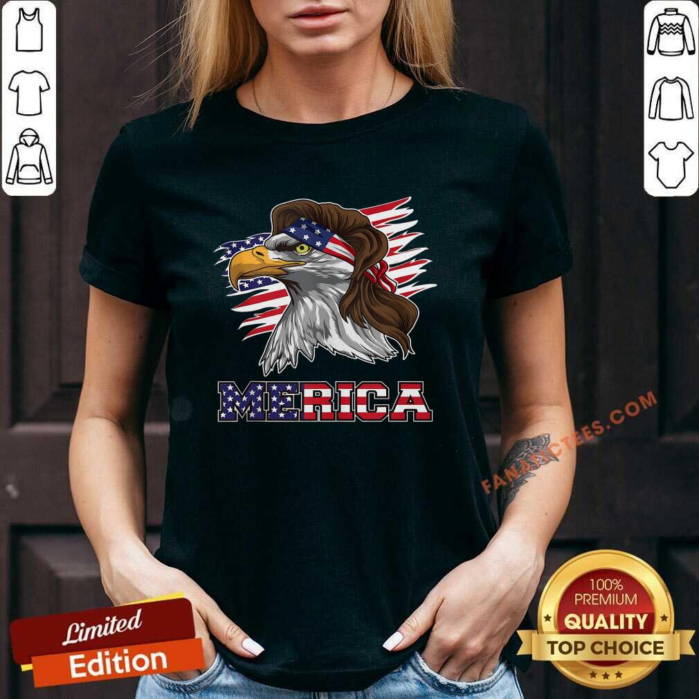 Perfect Eagle Mullet American Flag Merica 4th Of July Shirt