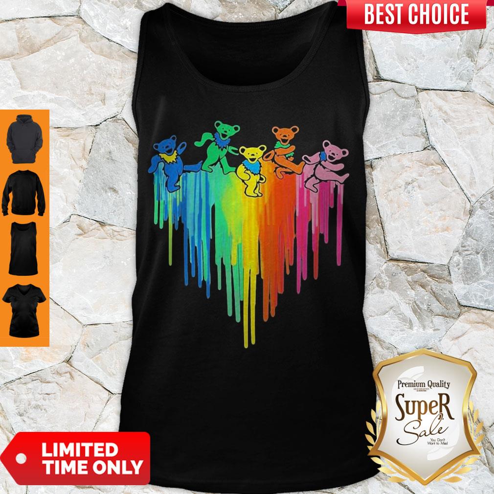 Perfect Grateful Dead Dancing Bears Heart Shirt