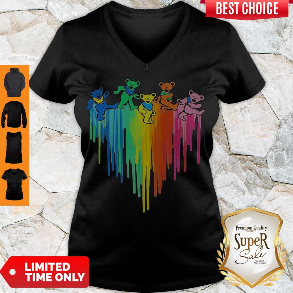 Perfect Grateful Dead Dancing Bears Heart Shirt