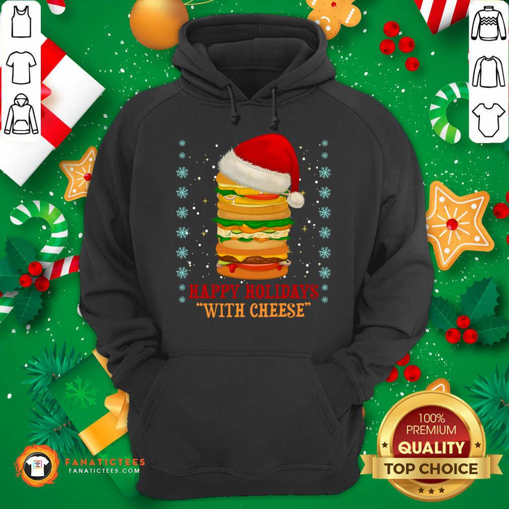Perfect Happy Holidays With Cheese Christmas 2020 Cheeseburger Gift T-Shirt