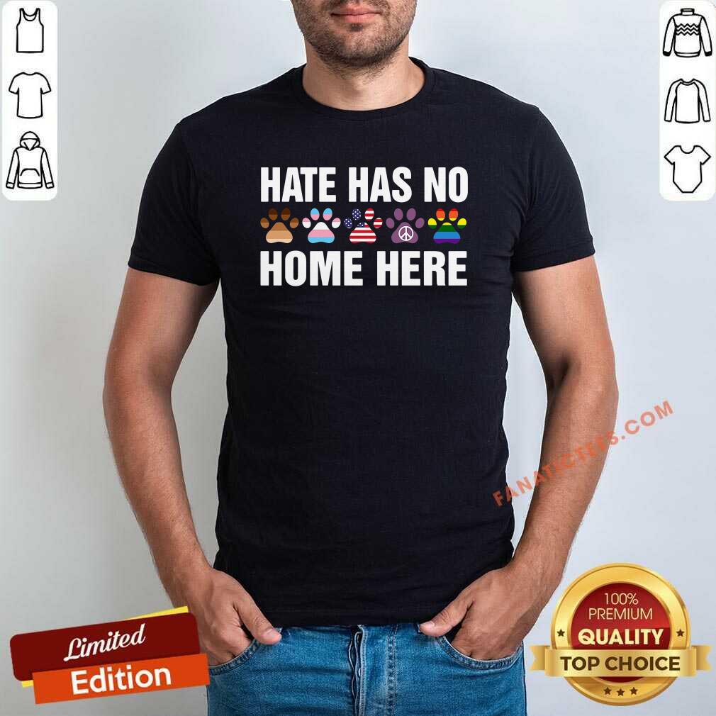 Perfect LGBT Hate Has No Home Here Dog Shirt