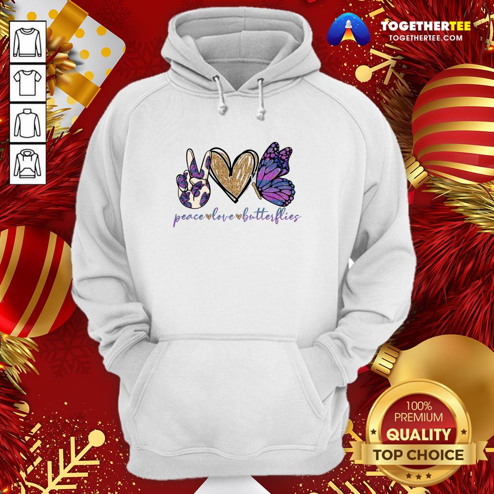 Perfect Peace Love Butterflies Shirt
