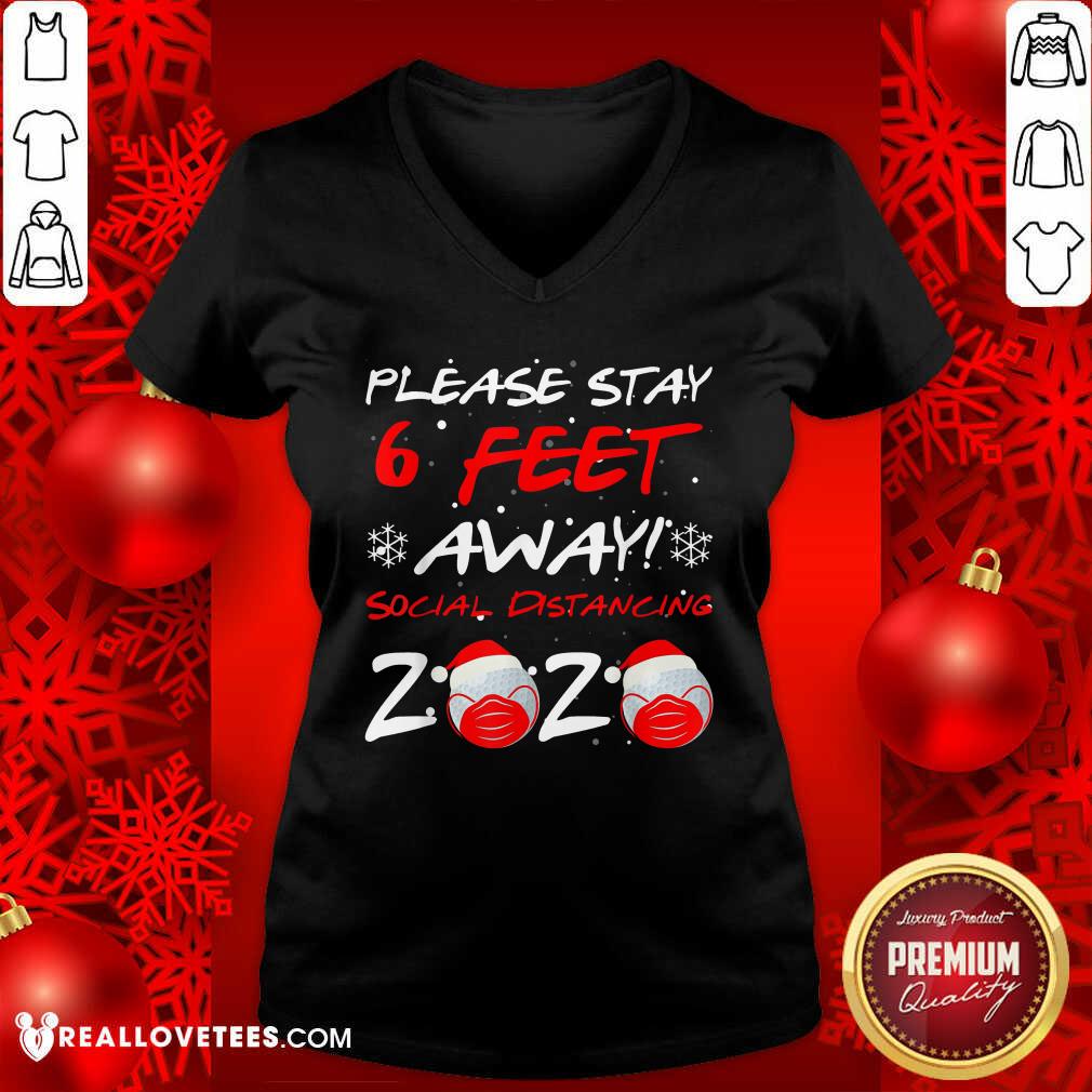 Perfect Please Stay 6 Feet Golf In Mask Social Distancing 2020 Wear Mask Shirt