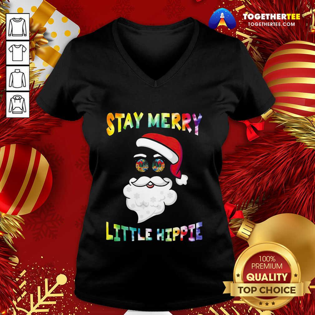 Perfect Santa Claus Stay Merry Little Hippie Shirt