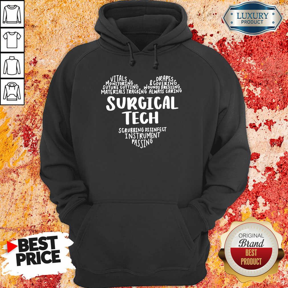 Perfect Surgical Tech Heart Word Shirt