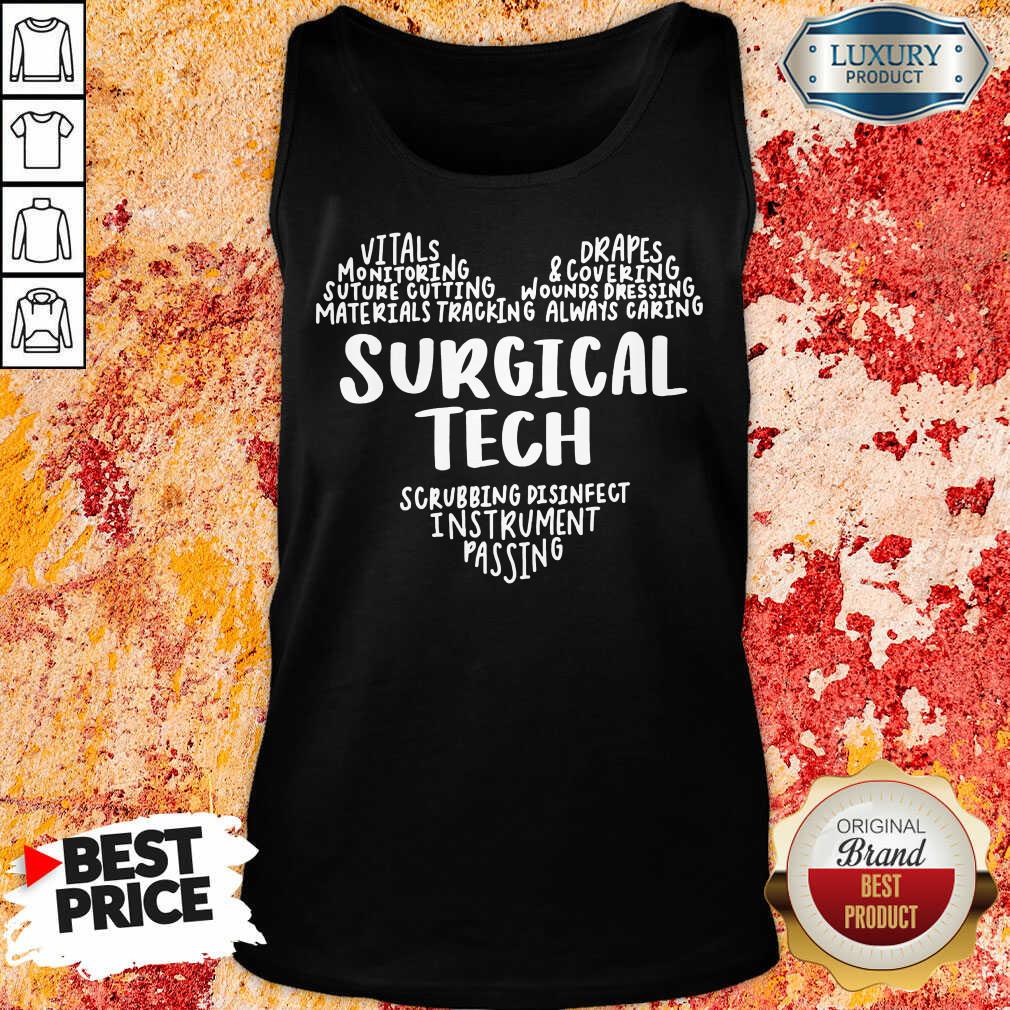 Perfect Surgical Tech Heart Word Shirt