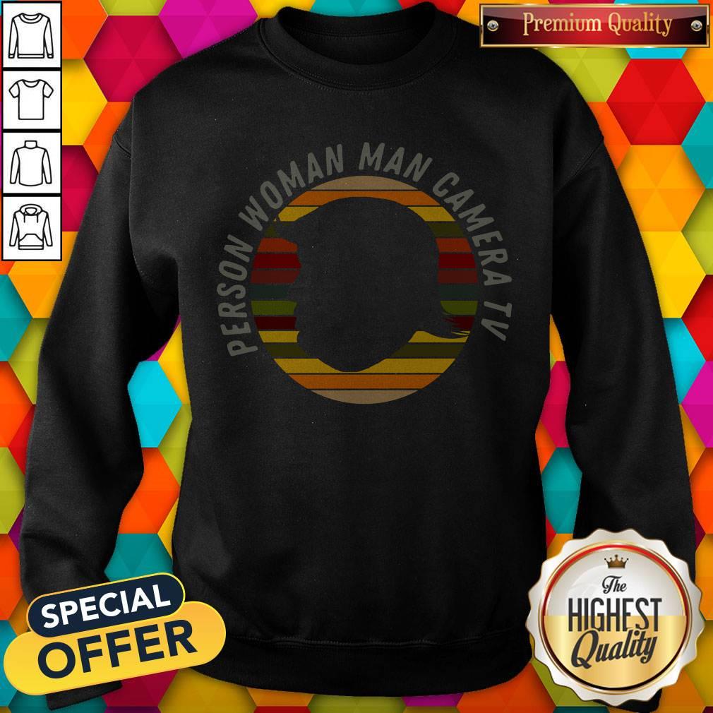 Person Woman Man Camera Tv T Shirt, Trump Cognitive Test Vintage Shirt