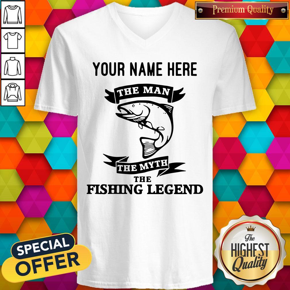 Personalized The Man The Myth The Fishing Legend Custom Shirt