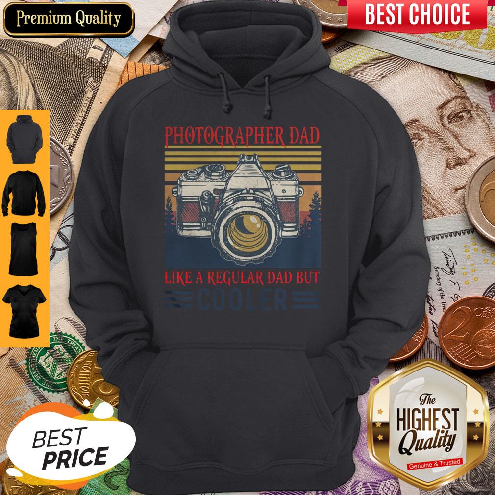 Photographer Dad Like A Regular Dad But Cooler Vintage Shirt