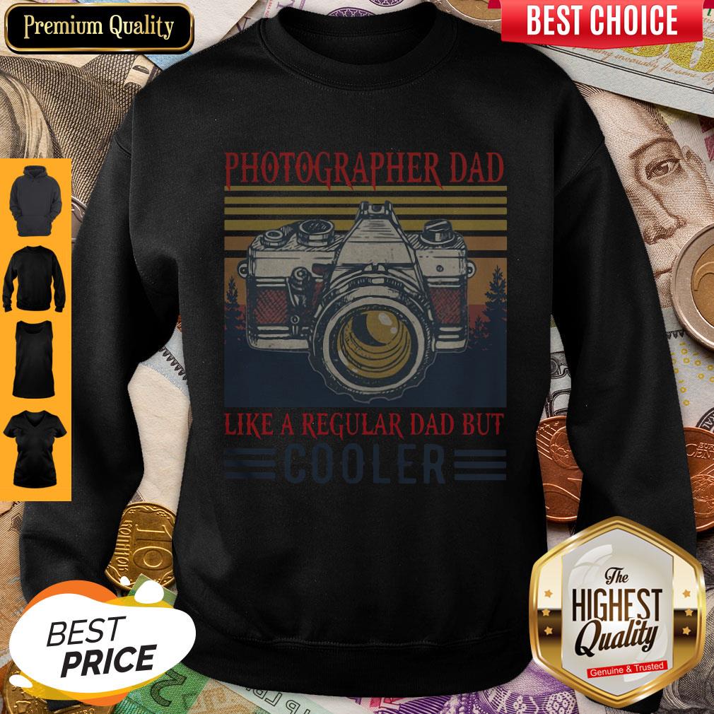 Photographer Dad Like A Regular Dad But Cooler Vintage Shirt