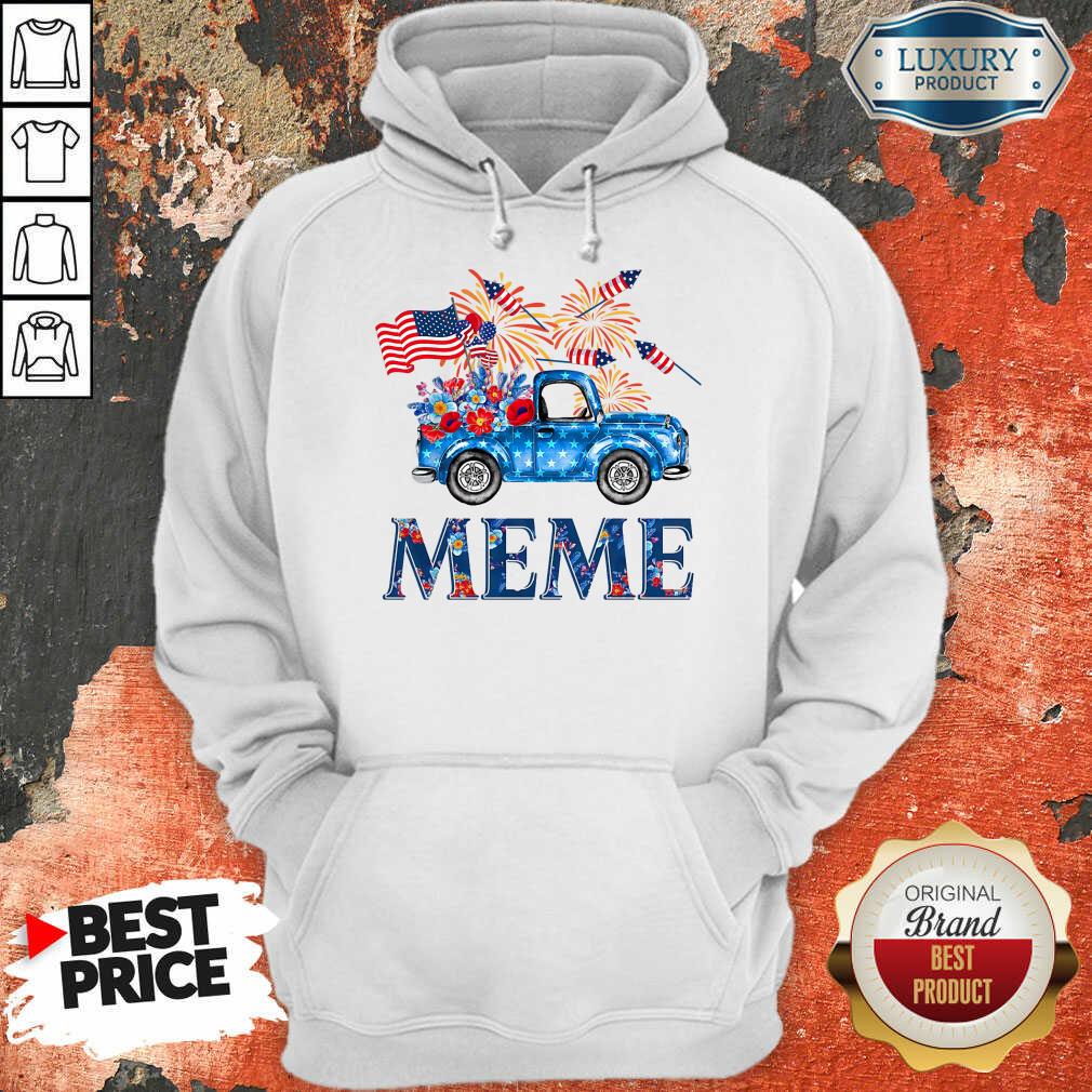 Pickup Truck 4th Of July American Flag Meme Shirt