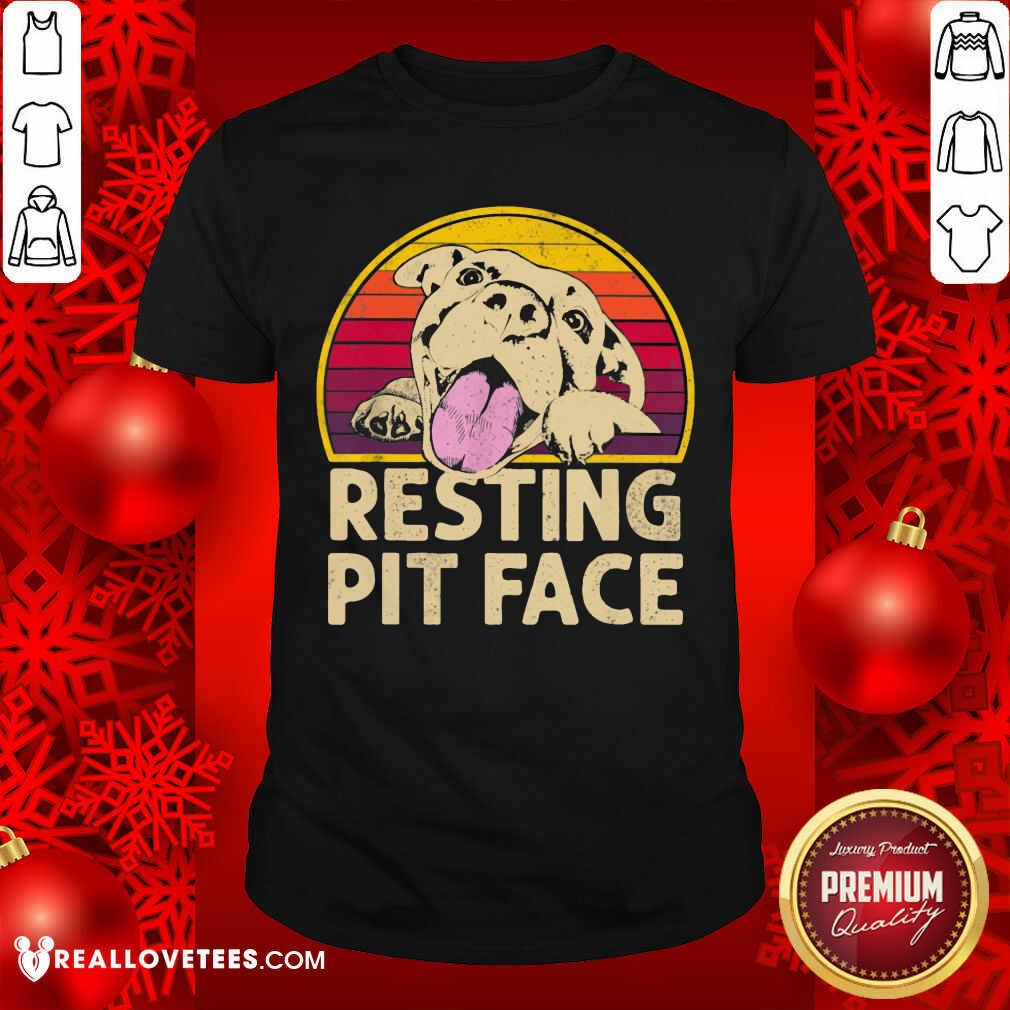 Pitbull Resting Pit Face Shirt