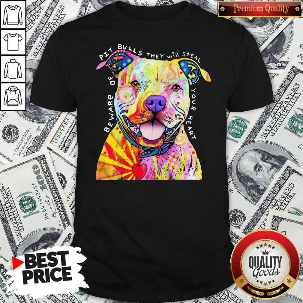 Pitbull Tattoo Beware Of PitBulls They Will Steal Your Heart Shirt