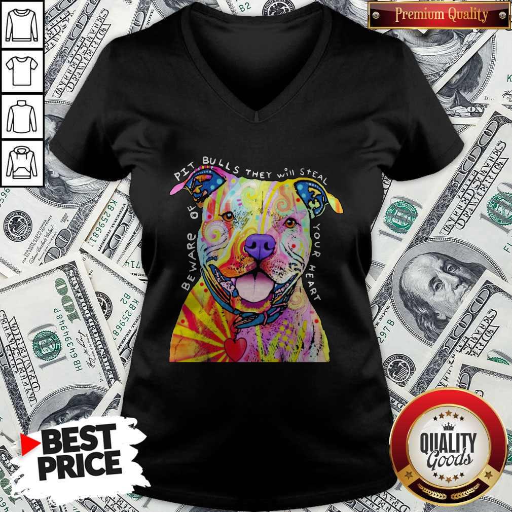 Pitbull Tattoo Beware Of PitBulls They Will Steal Your Heart Shirt