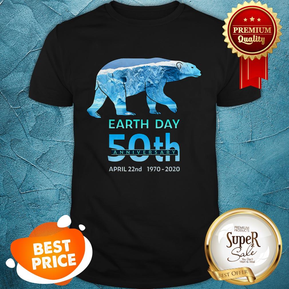 Polar Bear Earth Day 50th Anniversary April 22nd 1970-2020 Shirt