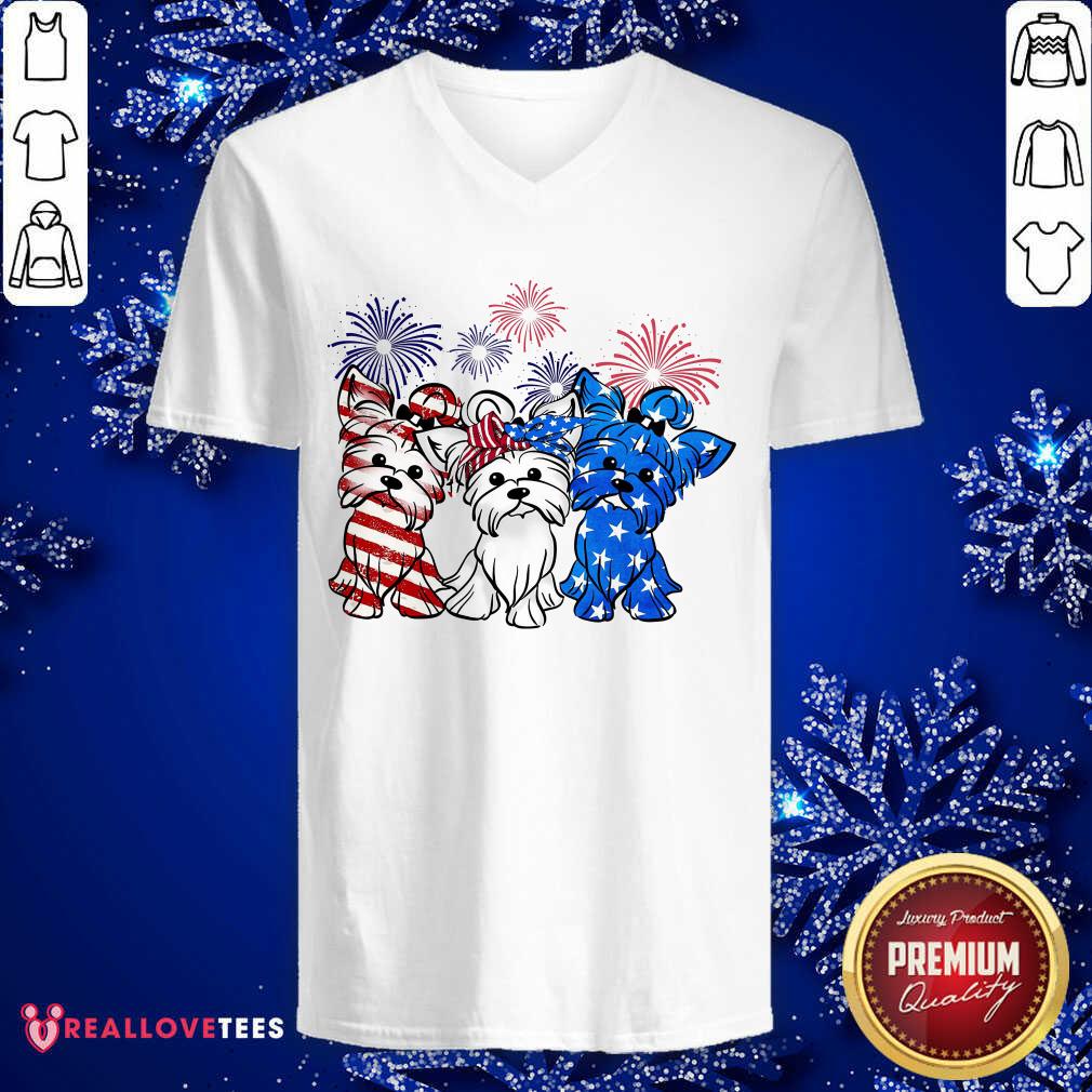 Pomeranian Dog USA Flag 4th Of July Shirt