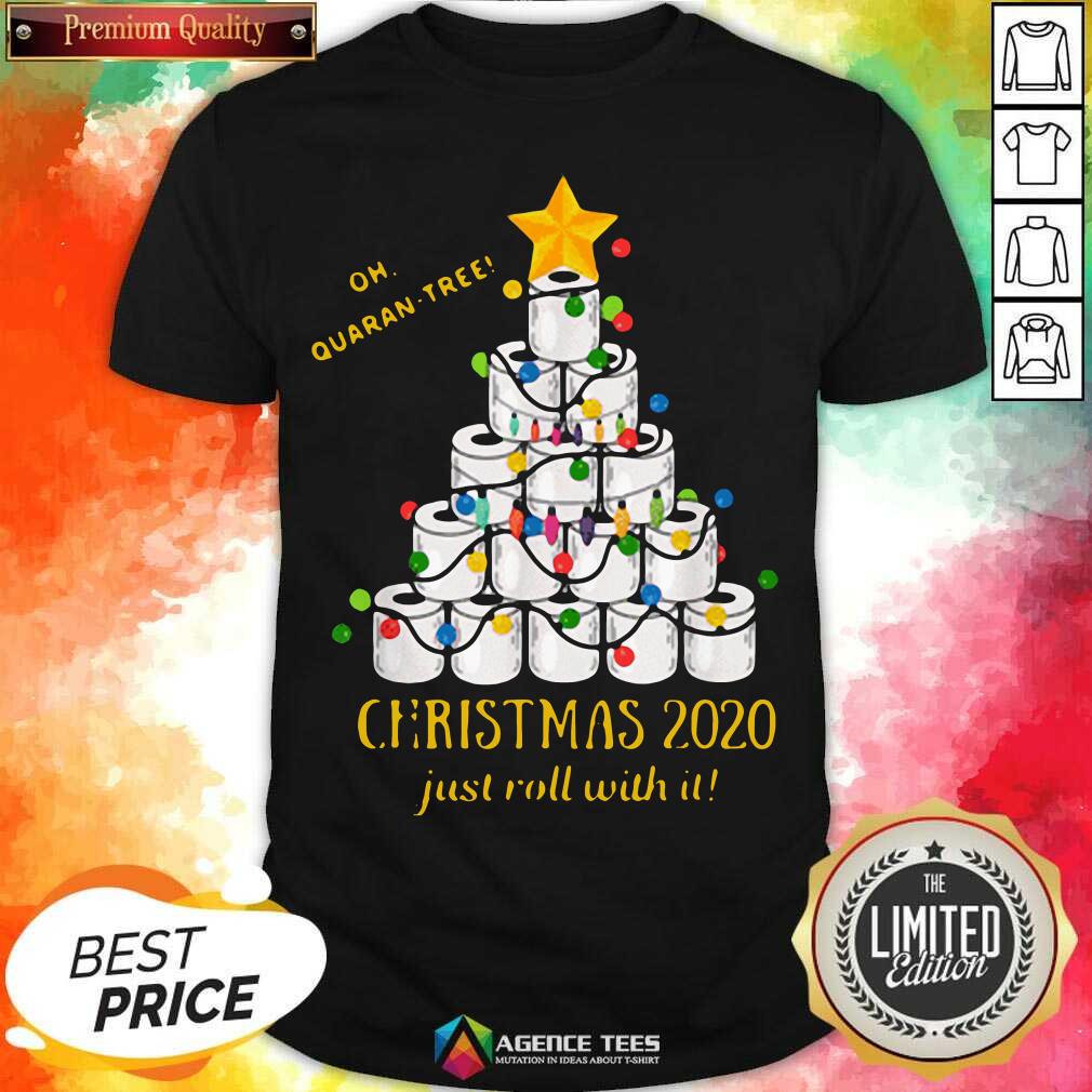 Premium 2020 Quarantine Christmas Toilet Paper Tree Shirt