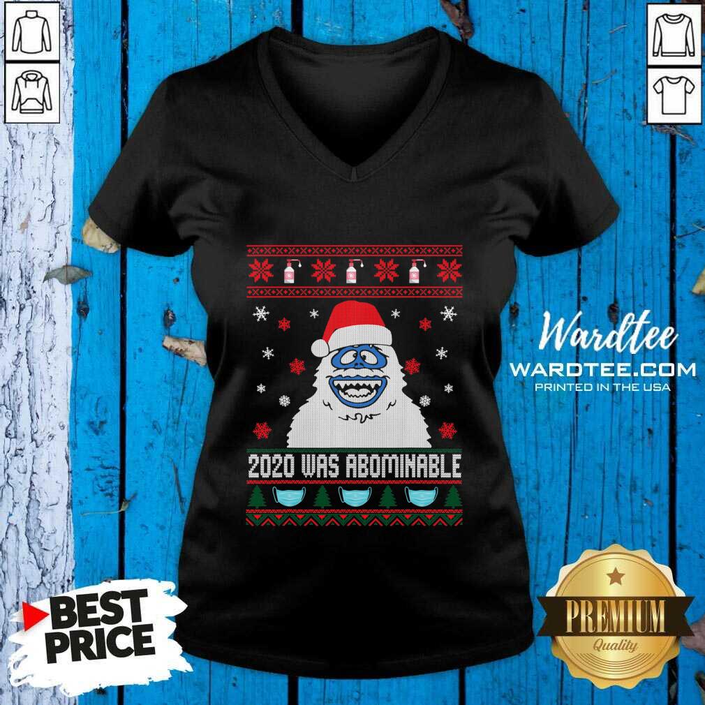 Premium 2020 Was Abominable Ugly Merry Christmas Shirt