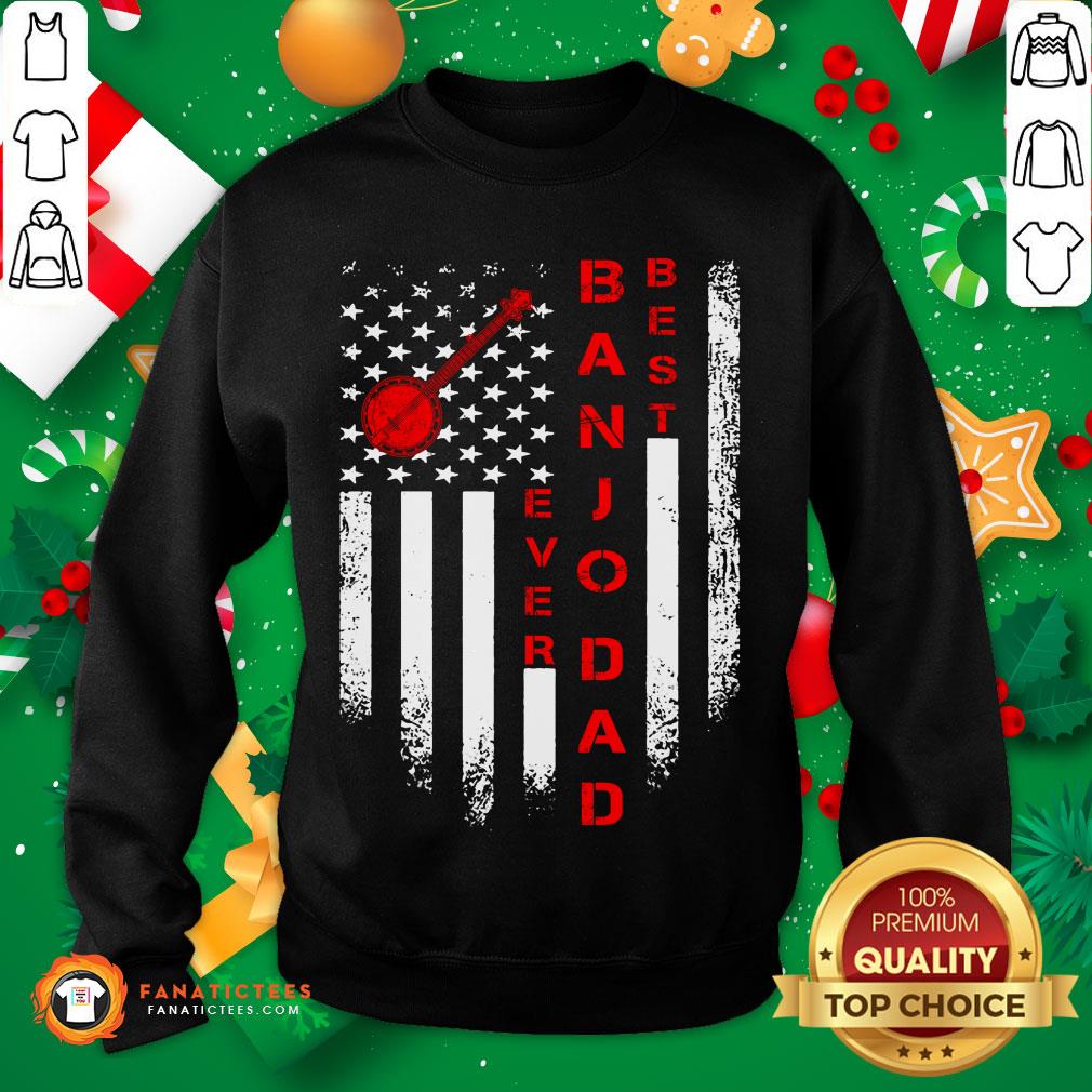 Premium American Flag Best Banjo Dad Ever Musician Shirt