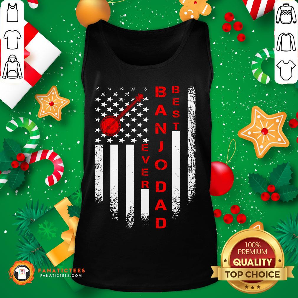 Premium American Flag Best Banjo Dad Ever Musician Shirt