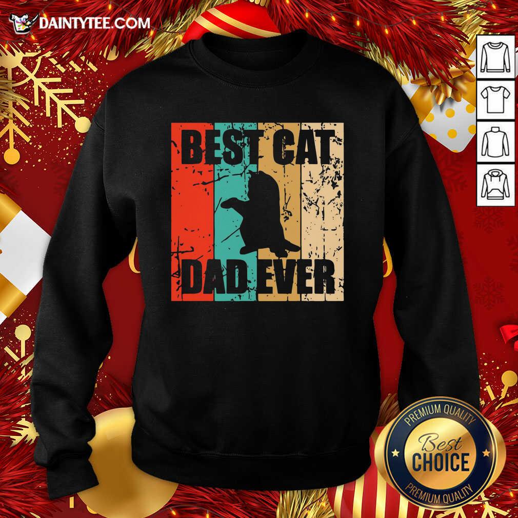 Premium Best Cat Dad Ever Vintage Shirt