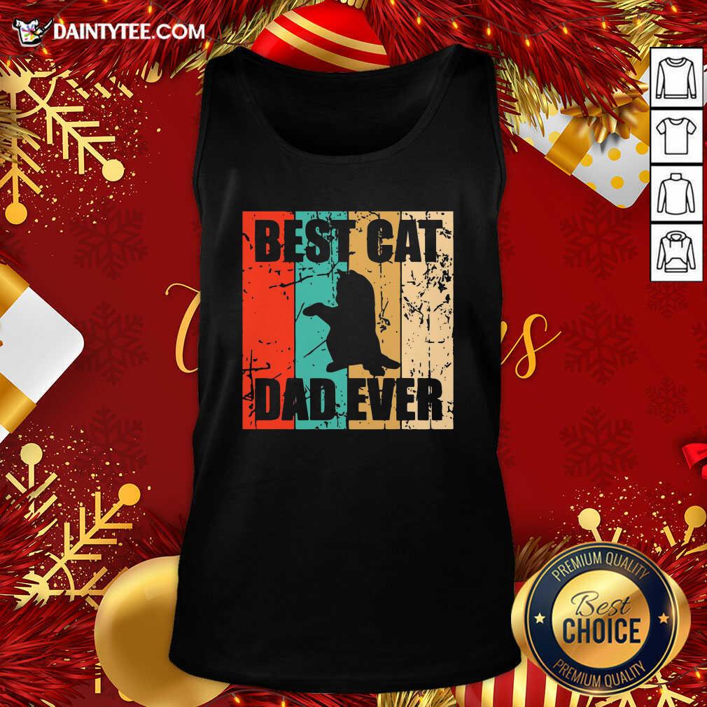 Premium Best Cat Dad Ever Vintage Shirt