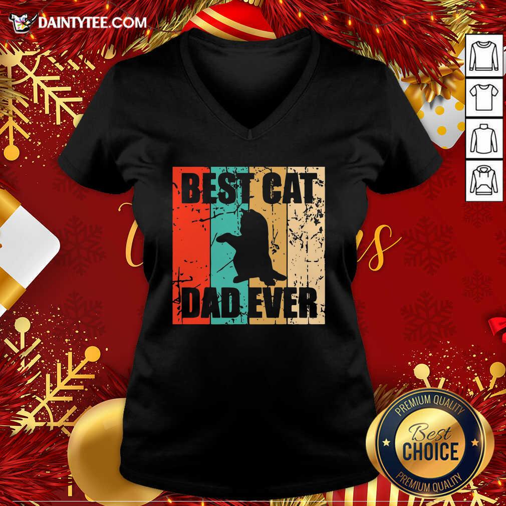 Premium Best Cat Dad Ever Vintage Shirt