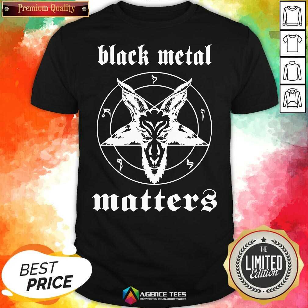 Premium Black Metal Matters Fox Star Shirt
