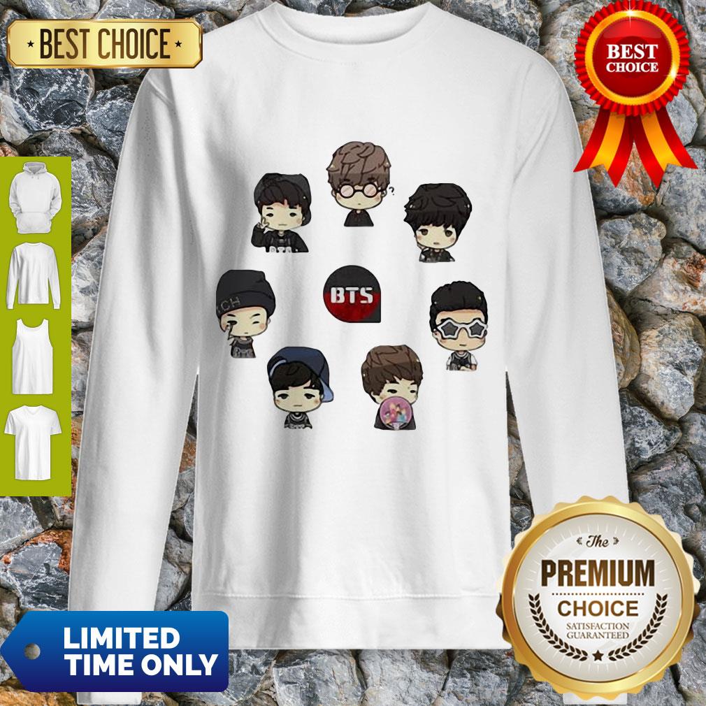 Premium Bts Bangtan Boy Same Cartoon Chibi Shirt