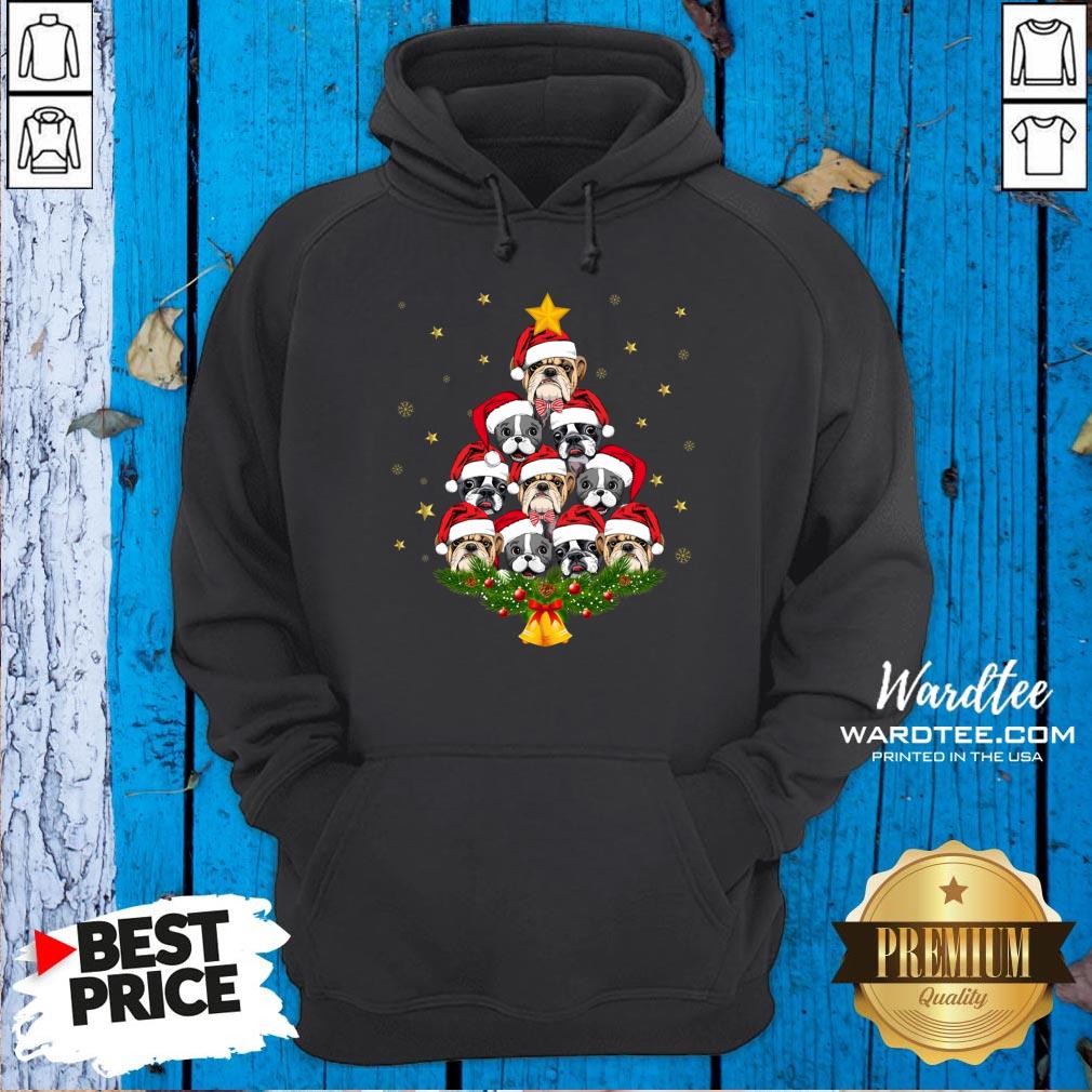 Premium Bulldog Christmas Tree 2020 Shirt