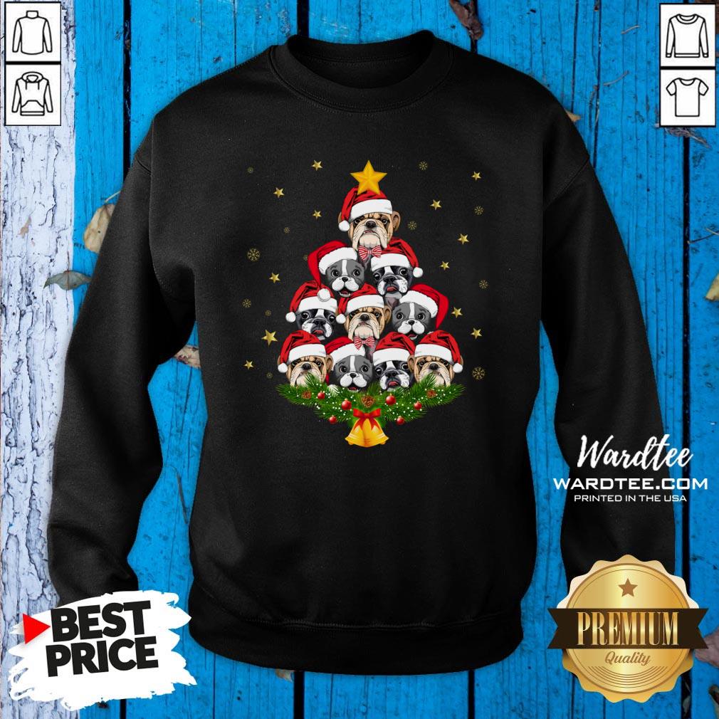 Premium Bulldog Christmas Tree 2020 Shirt