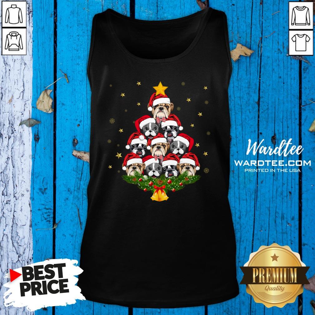 Premium Bulldog Christmas Tree 2020 Shirt