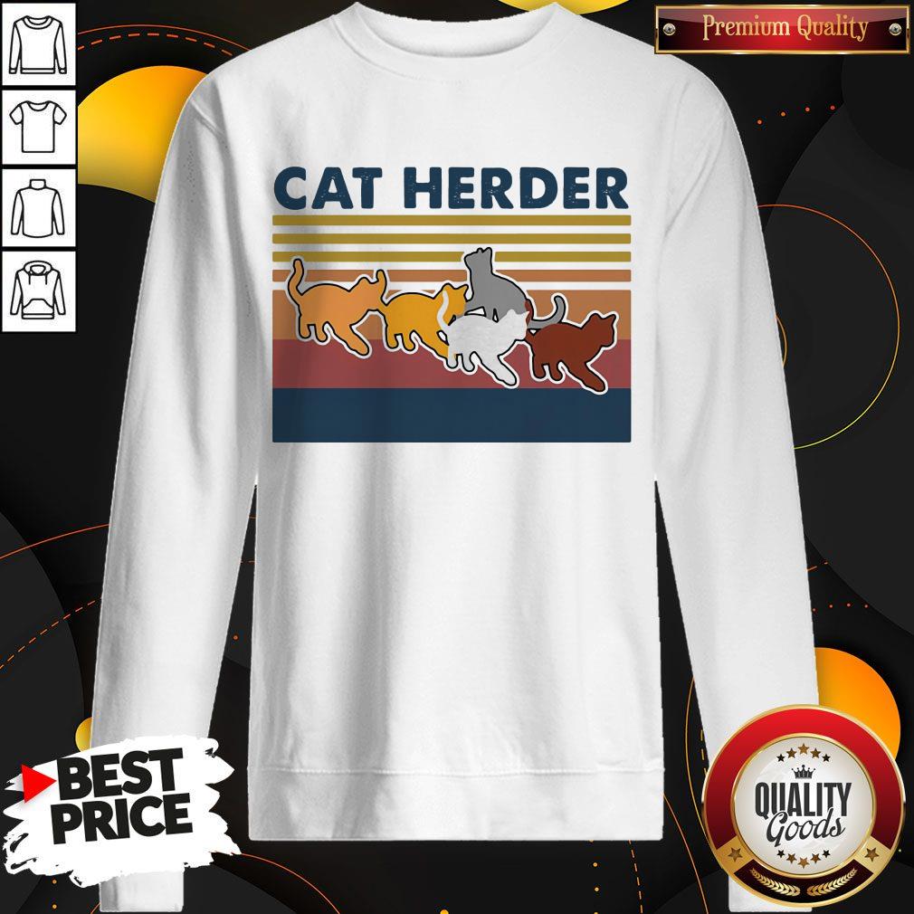 Premium Cat Herder Vintage Retro Shirt